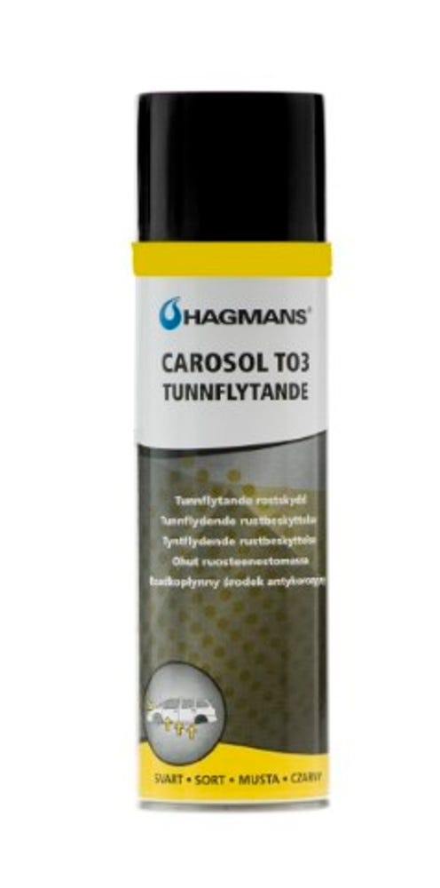 Rostskyddsspray tunnflytande svart TO3 500ml — bild 2 av 2