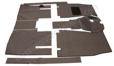 Mattsats till Volvo Amazon 1957-61 B16 grå textil