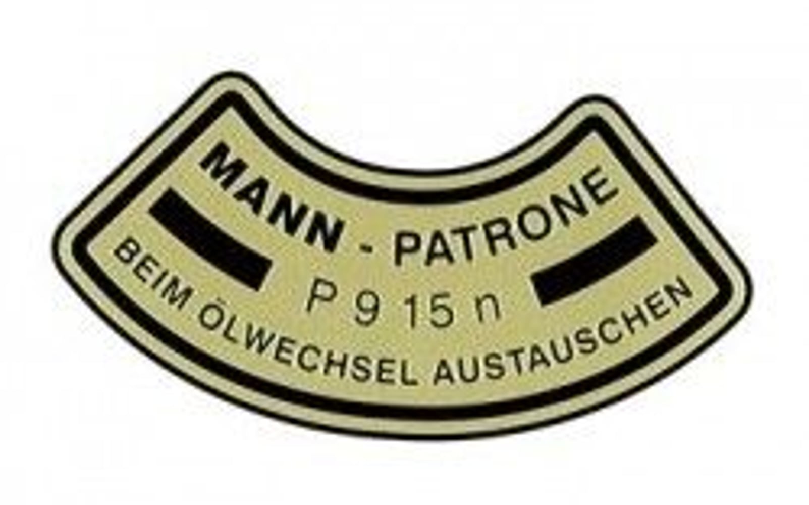 Dekal oljefilter till Volvo B4B "Mann" — bild 1 av 2