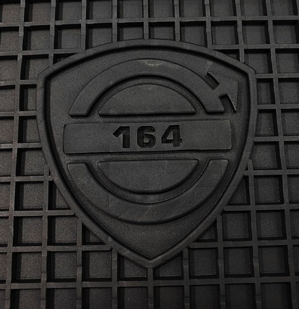 Mattsats Tillbehör till Volvo 164 1968-71, svart gummi — bild 2 av 4