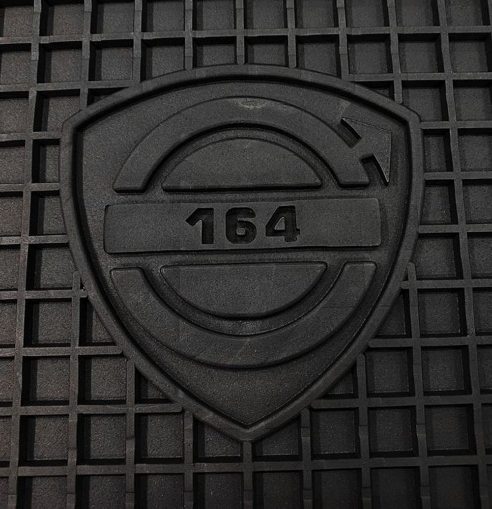 Mattsats Tillbehör till Volvo 164 1968-71, svart gummi — bild 2 av 4