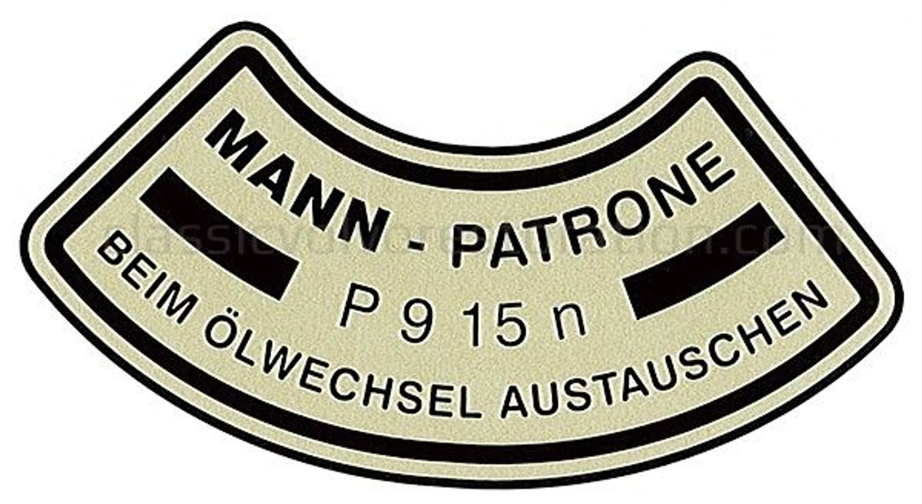 Dekal oljefilter till Volvo B4B "Mann" — bild 2 av 2