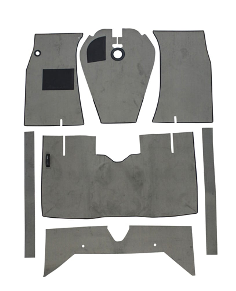 Mattsats till Volvo Amazon 1965-70 grå textil