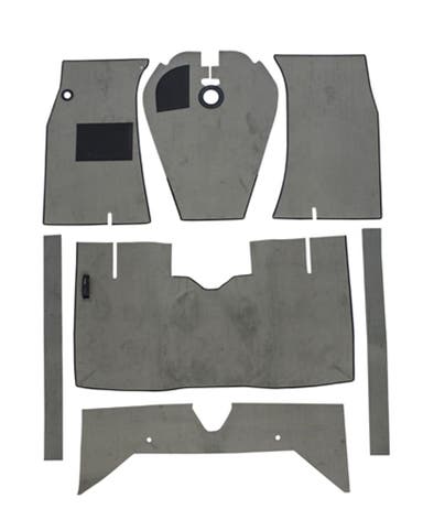 Mattsats till Volvo Amazon 1965-70 grå textil