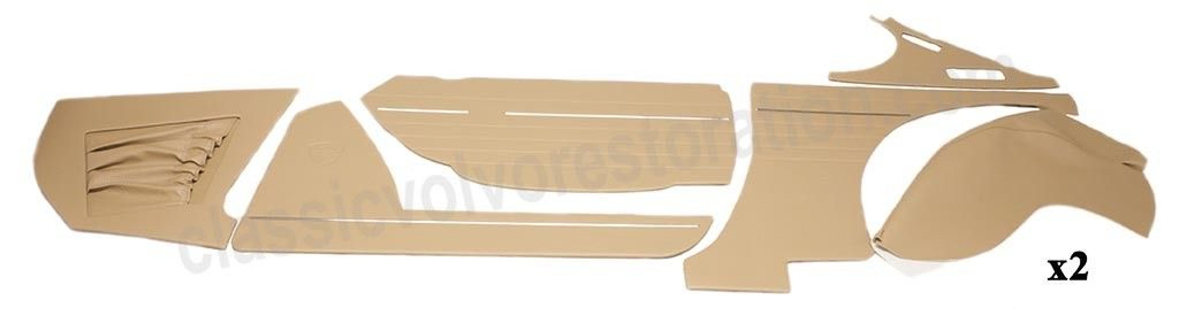 Panelsats till Volvo 1800E beige/brun