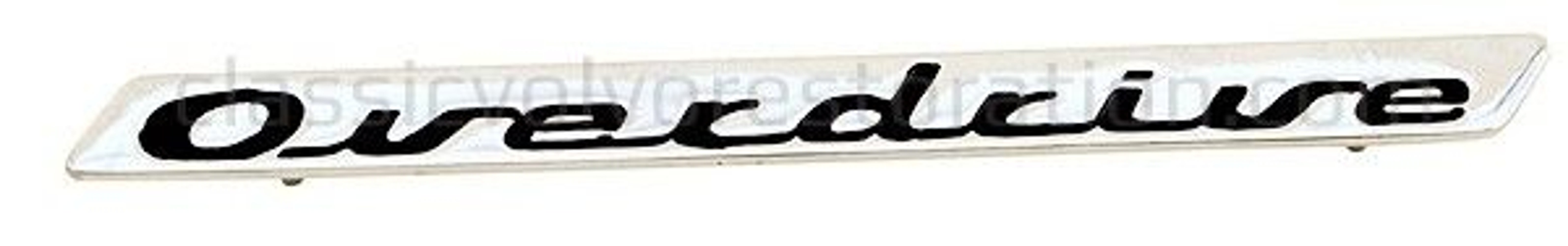 Emblem "Overdrive" till Volvo Amazon, 140, 164 bagage