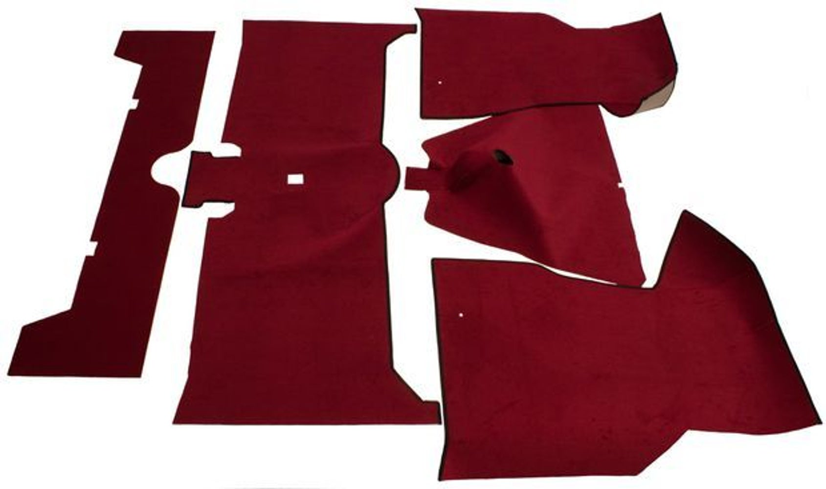 Mattsats till Volvo 140 1973-74, röd textil