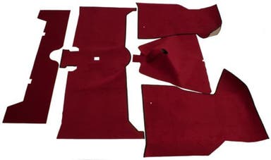 Mattsats till Volvo 140 1973-74, röd textil