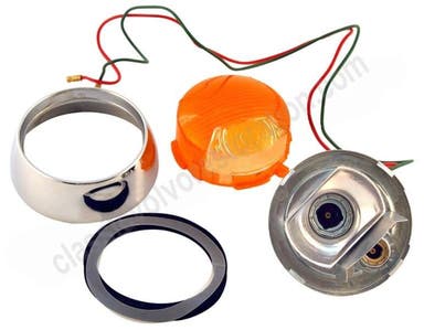 Blinkerssats till Volvo 1800, 1800S, orange/vit