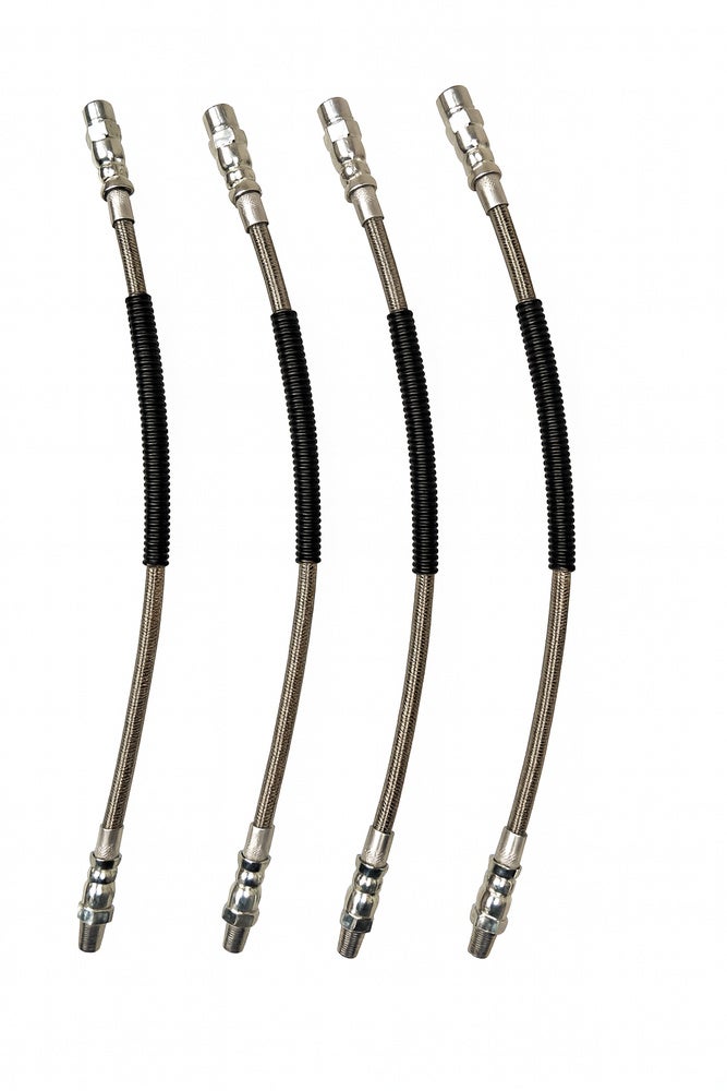 Bromsslangsats till Volvo S60, S80, V70 II, metallomspunnen