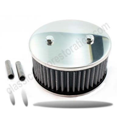 Luftfilter SU 2-bult High Performance Rostfri Hög till Volvo B18