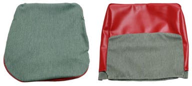 Klädsel Framsäte till Volvo Duett 1958-62 röd/grå