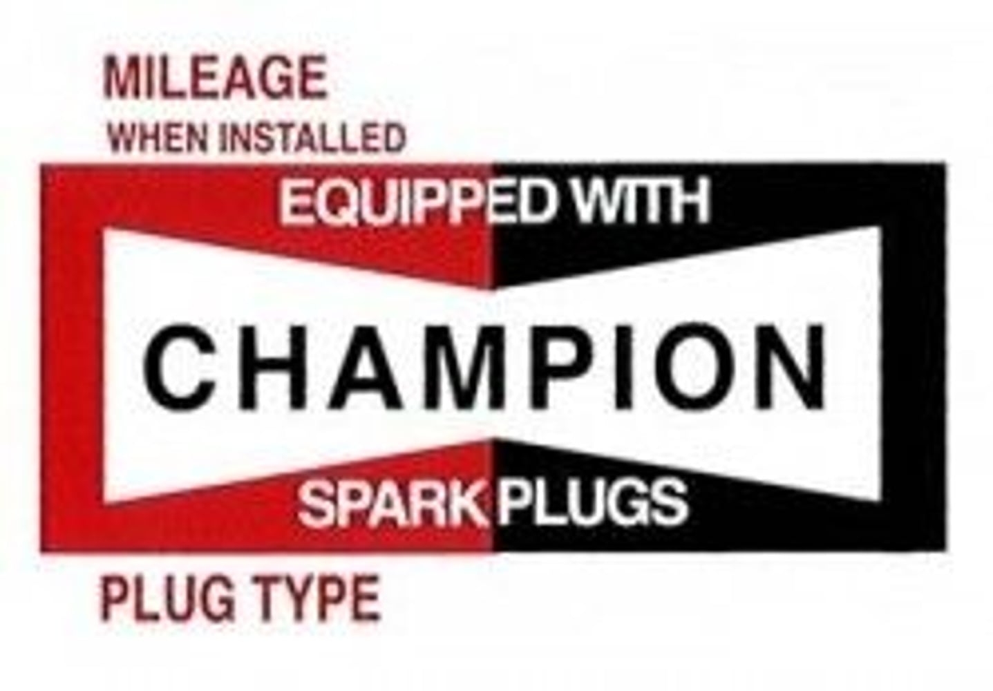 Dekal champion tändstift — bild 1 av 2
